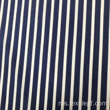 Vertical Stripe Cotton Nylon Spandex Poplin